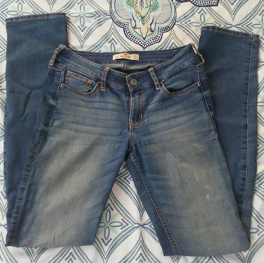 Hollister skinny jeans light blue stretch